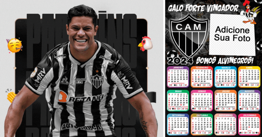Fa&ccedil;a sua foto de calend&aacute;rio 2024 para apoiar Mineiro!