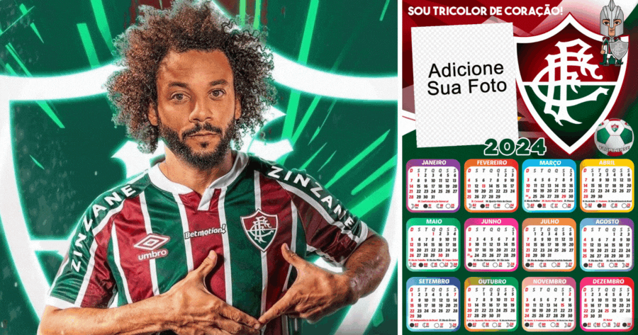 Fa&ccedil;a a sua foto do calend&aacute;rio 2024 para apoiar o Fluminense!