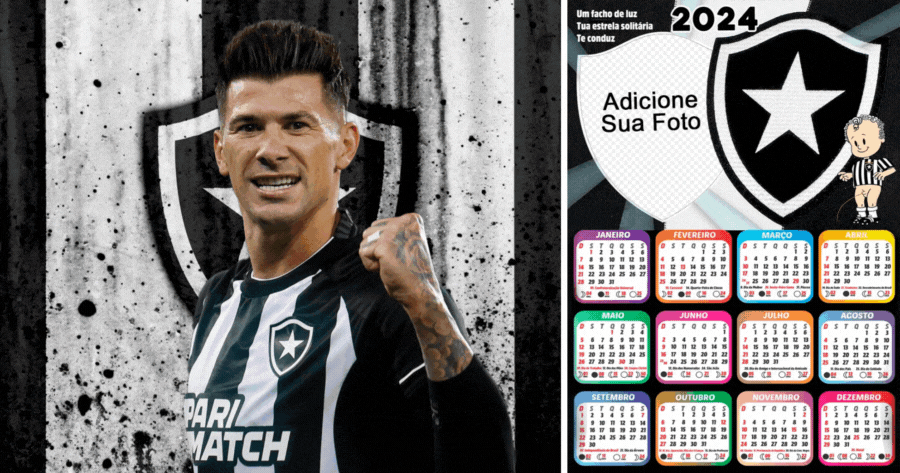 Fa&ccedil;a sua foto de calend&aacute;rio 2024 para apoiar o Botafogo