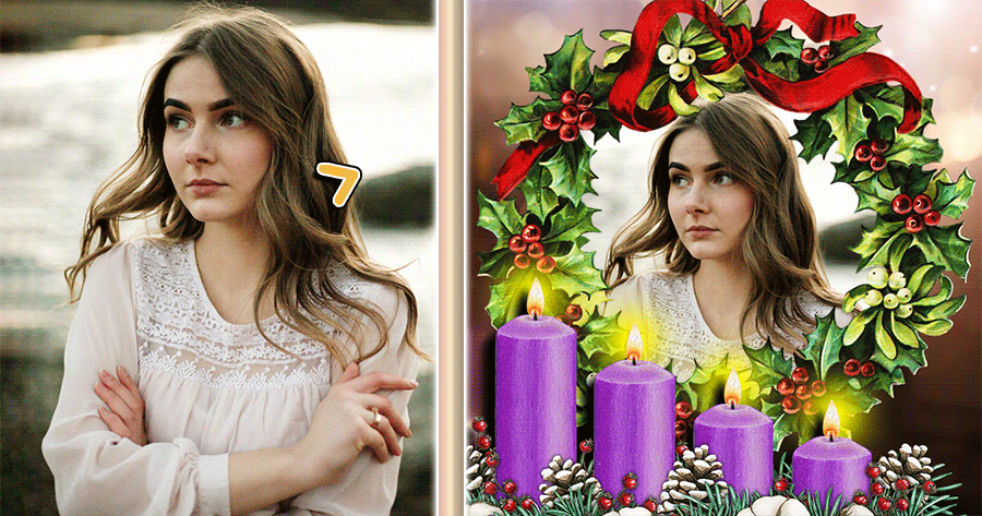 Light Up Your Photos With Advent Sunday Frame! 🕯️