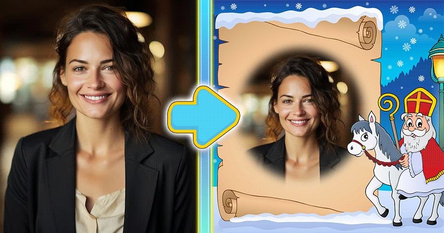 Add Your Photo With St. Nicholas Frame 🦌