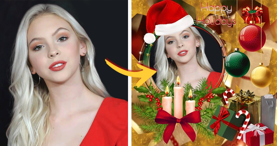 Erhalten Sie Ihr kostenloses Foto mit dem Weihnachtsmannhut dieses Weihnachten!