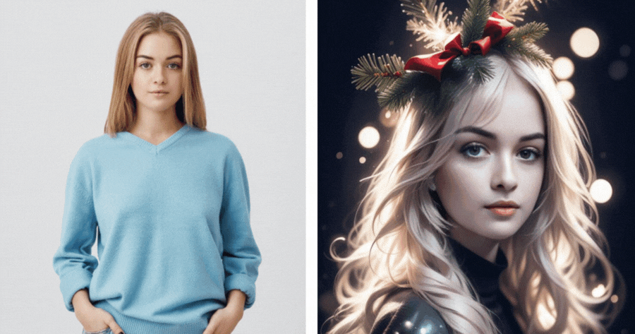 Generieren Sie sich in AI f&uuml;r diese Weihnachtskopfbedeckung!
