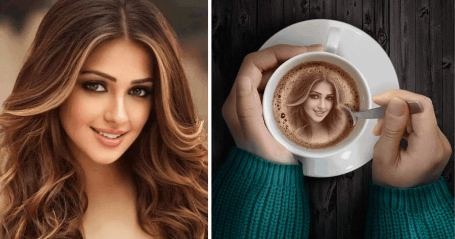 Haben Sie einen sch&ouml;nen Tag! Bearbeiten Sie Ihr Foto mit diesem Kaffee-Tassen-Effekt!