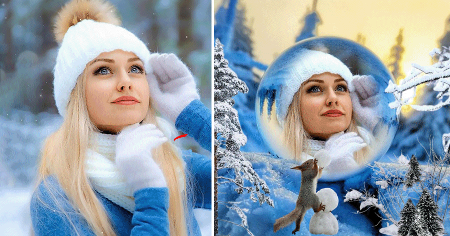 The Magical Crystal Ball Shows Your Luck! Create Your Photo Now!