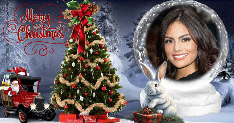 Christmas Crystal Ball Shows Your Luck! Create Yours Now!