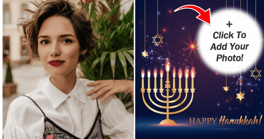 Edit Your Hanukkah Holiday Frame Photo Now!