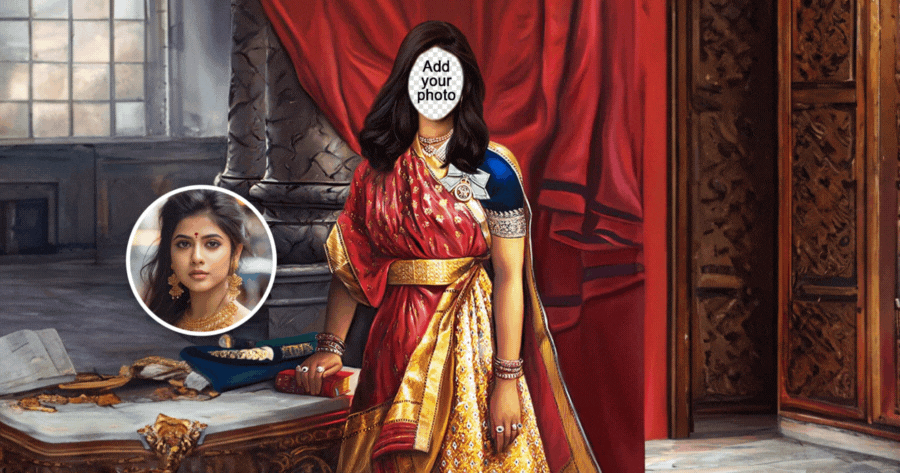 Transform Yourself Into The Indian Queen With One Click