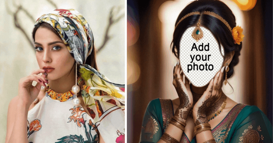 Edit Your Photo With Arabic Mehndi Effect!