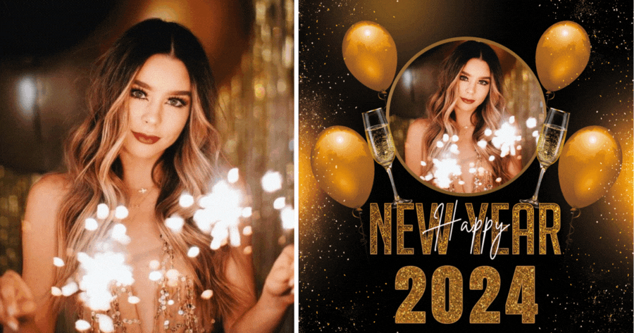 該是時候創建您的2024新年頭像了！