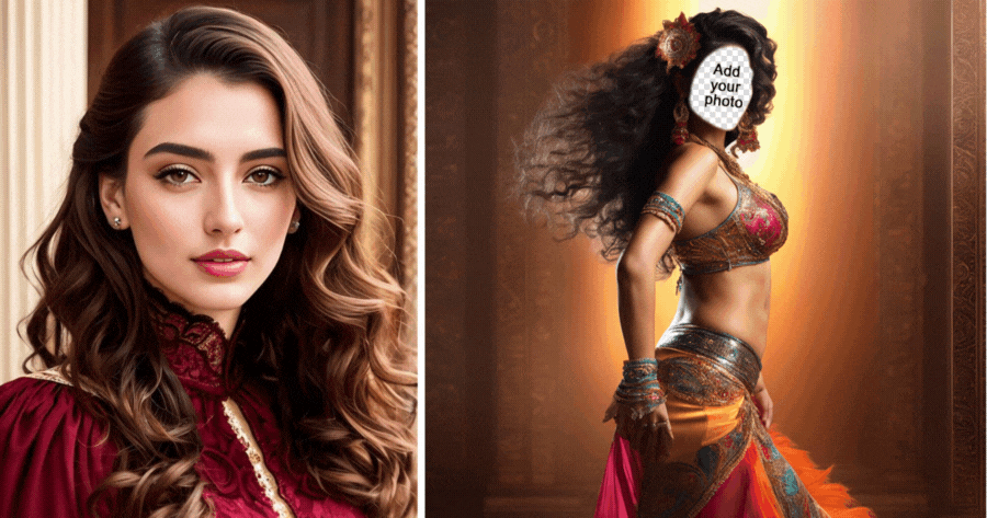 Show Off Your Beauty With Belly Dance Photo! Make Yours Now!