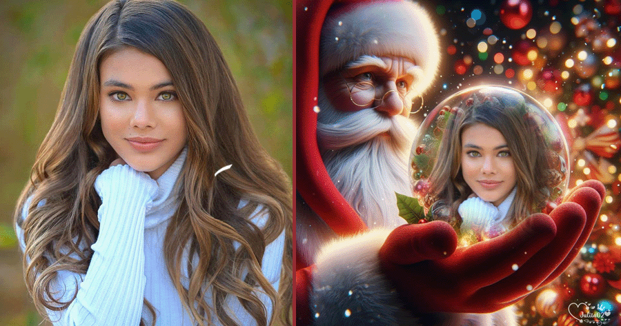 🎅 Add Your Photo To Receive Santa's Blessings!