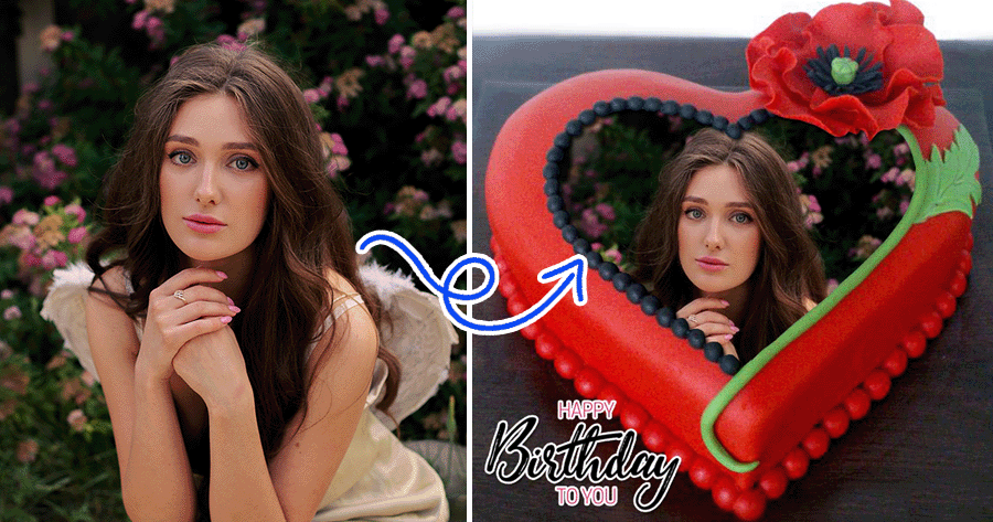 🎂 Frame Your Birthday Moment With Red Birthday Cake