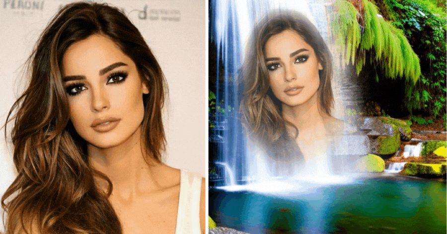 Upload Your Fairest Face In This Waterfall Effect