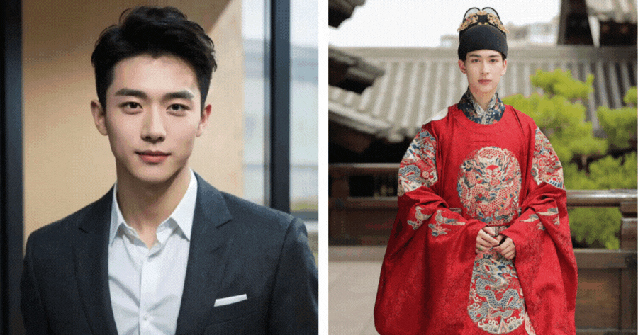 See How Your  Boyfriend  Look In Tang Dynasty Wedding Dress ！🤵