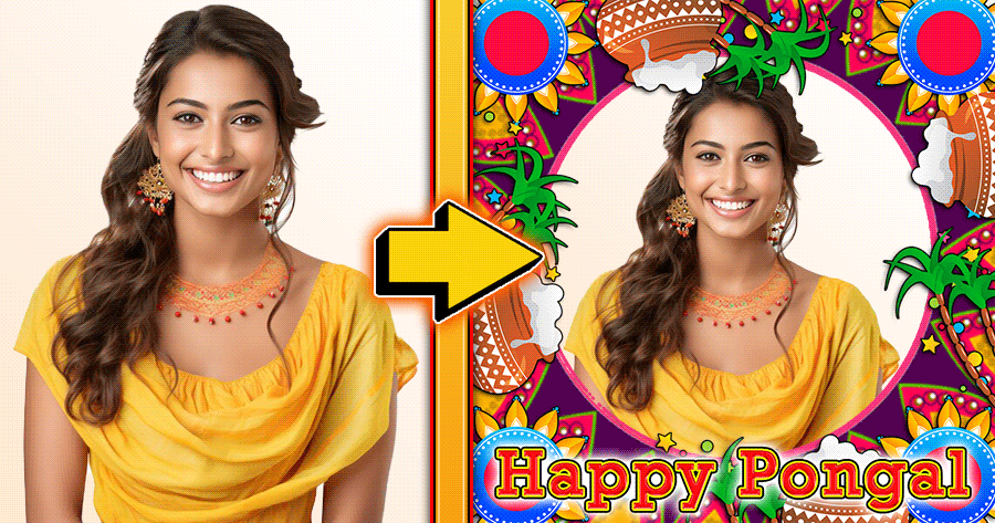 Add Your Photo To Celebrate Pongal Festival