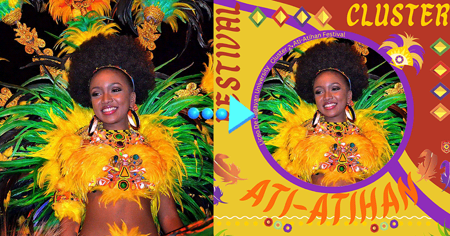 Feire Ati Atihan Festival! Generer ferie fotoframes for deg gratis