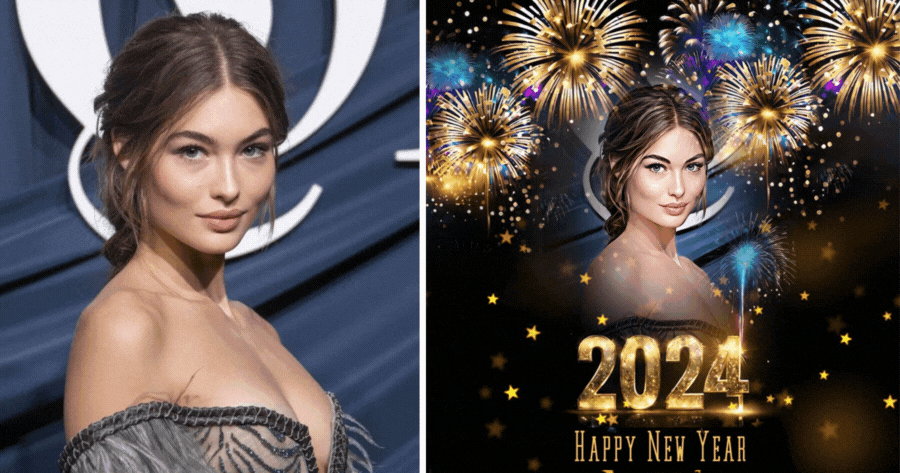 Cartoon Yourself With 2024 Firework Effect!