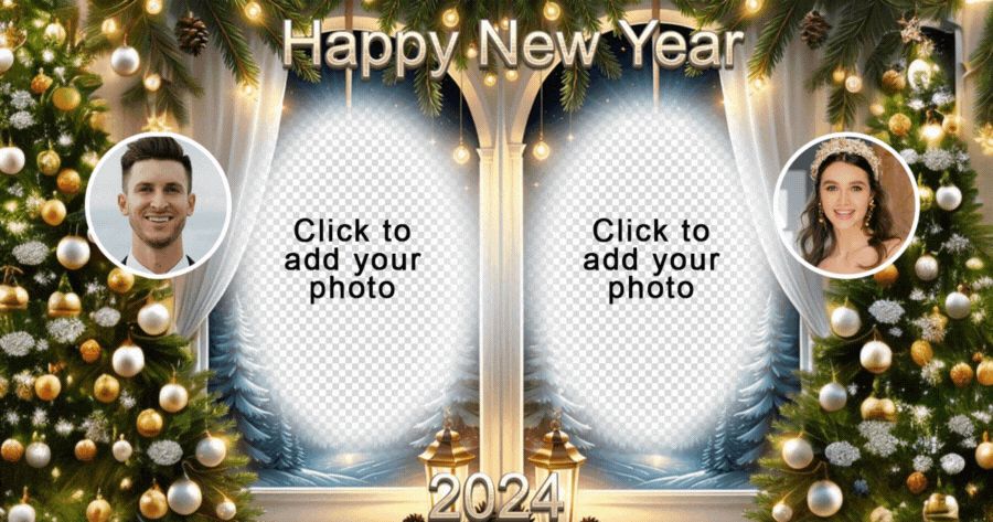 ❤️ Crie a sua foto de casal ador&aacute;vel para o Ano Novo aqui!