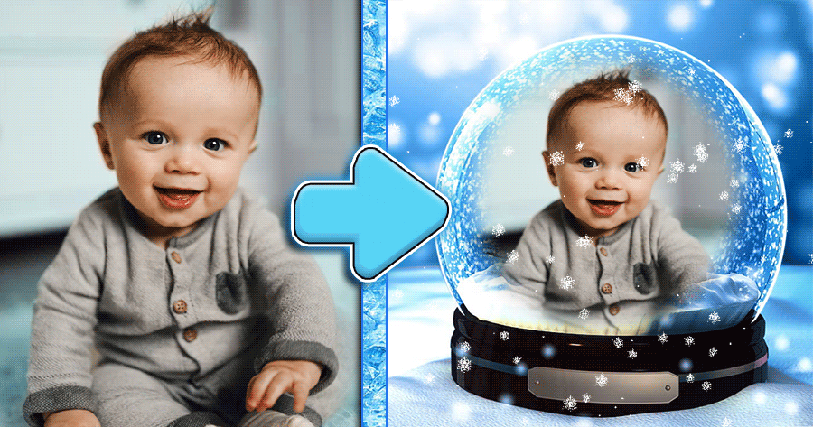 Place Your Cute Baby In A Snow Globe ❄️
