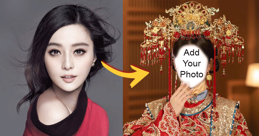 Pose For Chinese Traditional Bridal Costume!