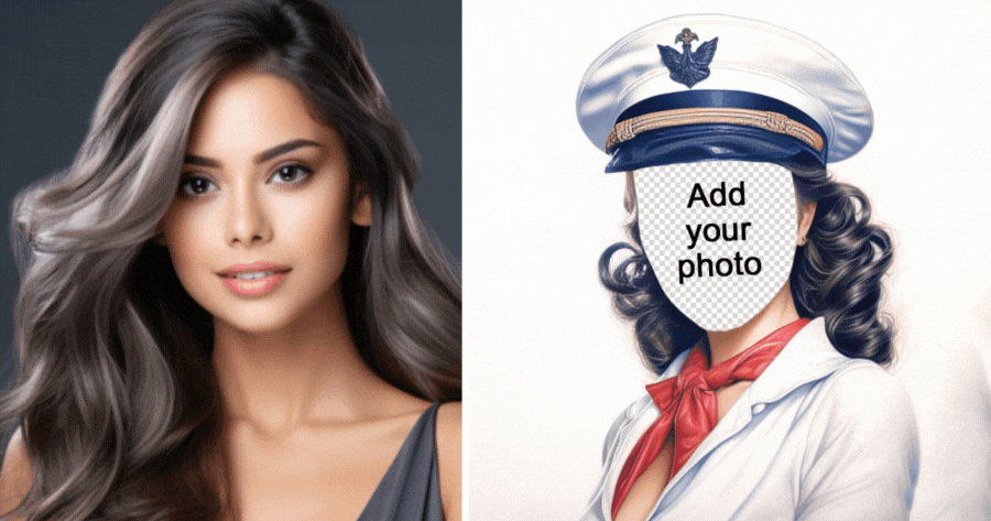 Cr&eacute;ez votre photo avec le filtre de la marine AI