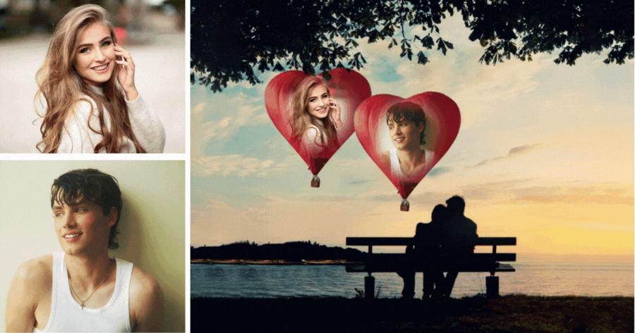 🍾 Celebrate Valentine With This Romantic Love Balloon Photo Frame!