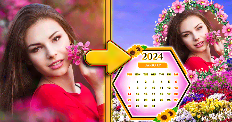 Track Your Date On Spring Calendar Frame 🌸📅