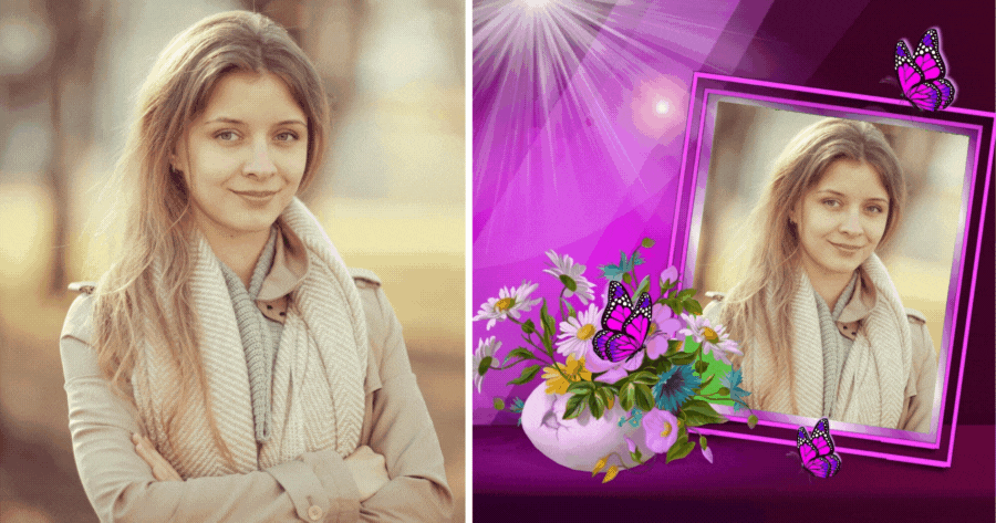 Velkommen v&aring;ren! Lag v&aring;r fotoframe gratis