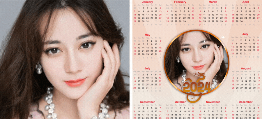 Customize Your Year Of The Dragon Calendar With A Photo Of You! 🐉