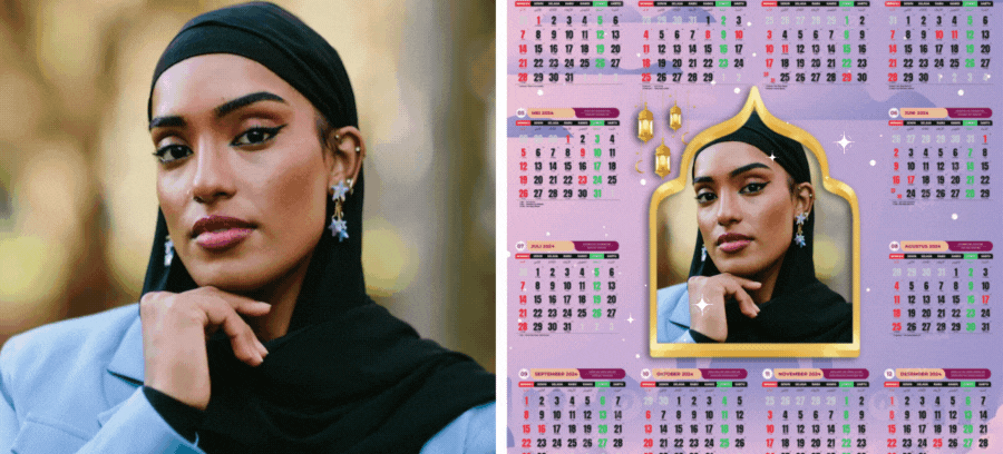 Personalize This Muslim Calendar With Your Favorite Photo 📅