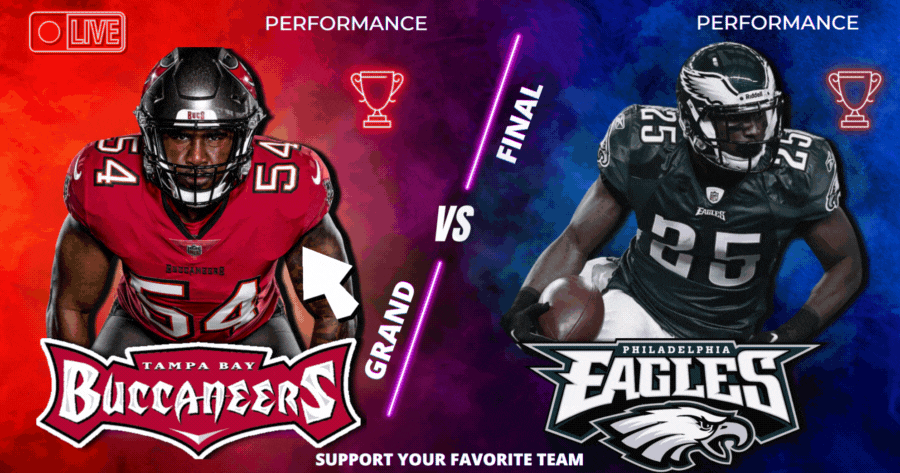 Eagles Vs. Buccaneers | Choose Your Favorite Team In The NFL And Feel The Adrenaline Of American Football 🔥🏈