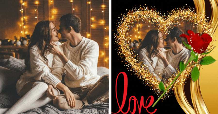 Upload Your Photo In This Love Photo Frame