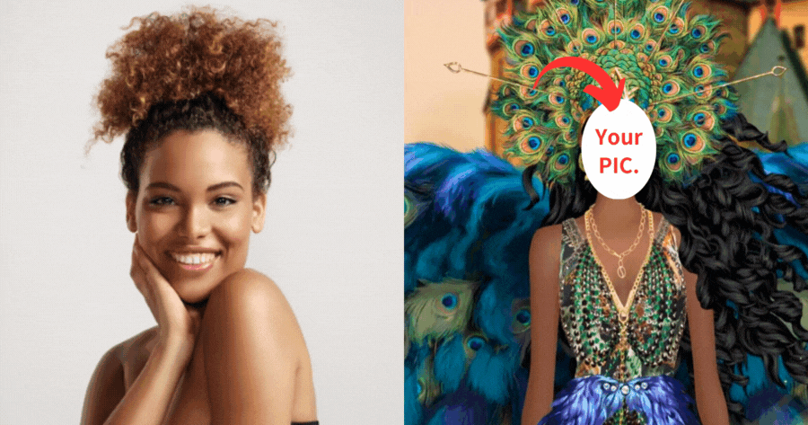 See How Beautiful You Are In Peacock Dress！👸