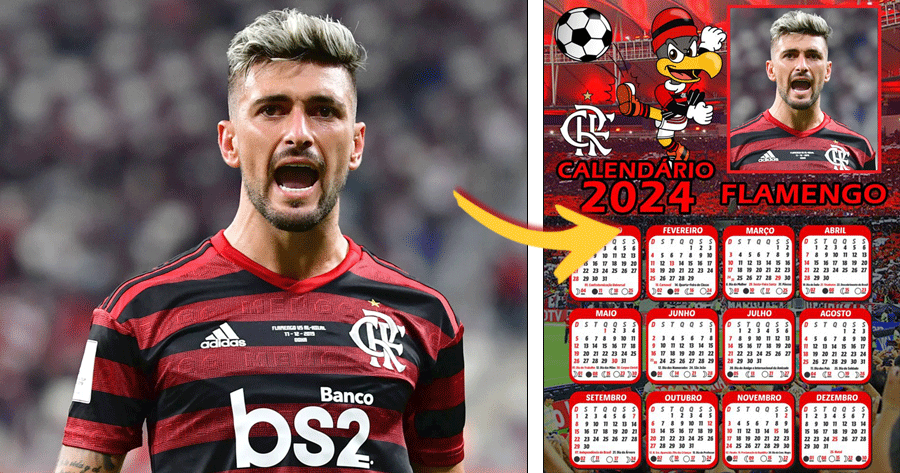 Include Your Photo To Create 2024 Flamengo Calendar!