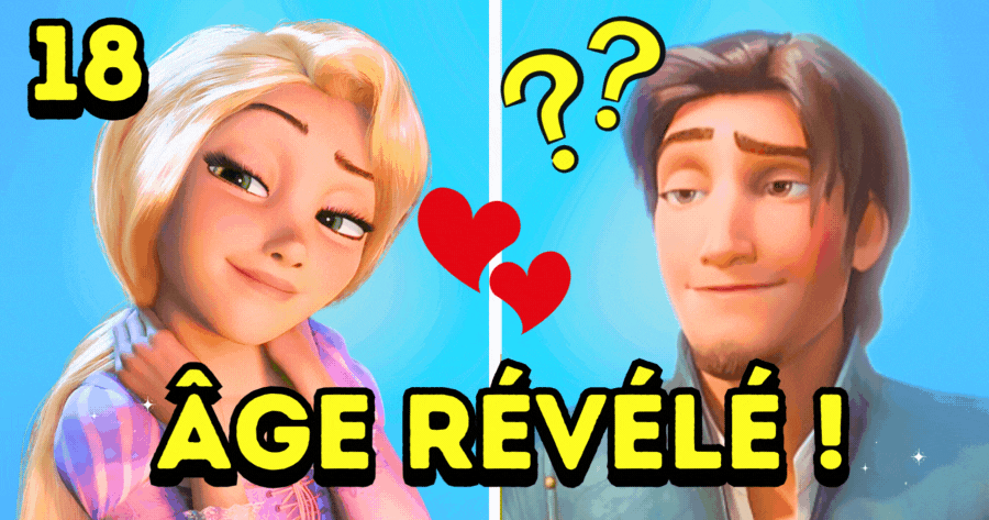 Tu Ne Le Croiras Pas ! Nous Te R&eacute;v&eacute;lerons Le V&eacute;ritable &Acirc;ge Des Couples Disney. Es-Tu Pr&ecirc;t ? 🎬💑