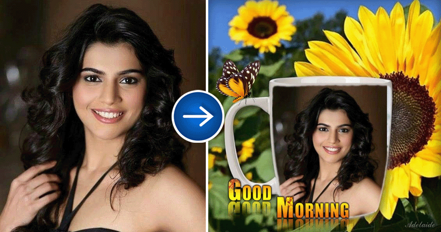 Beautiful Sunflower Profile Photo Frame, Create Yours!