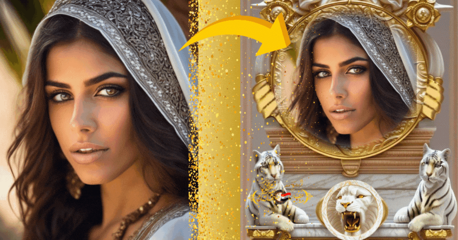 A Luxury  Golden Photo Frame For You！