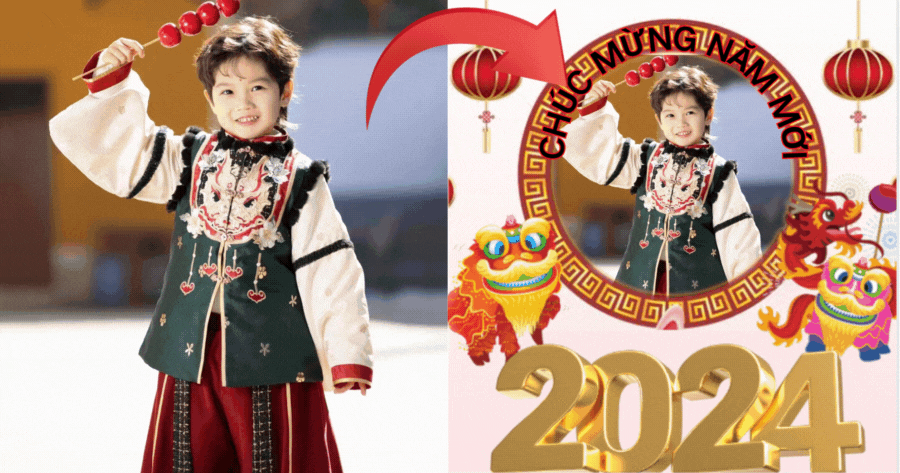 Celebrate The New Year With Festive Photo Frame！🏮🎇