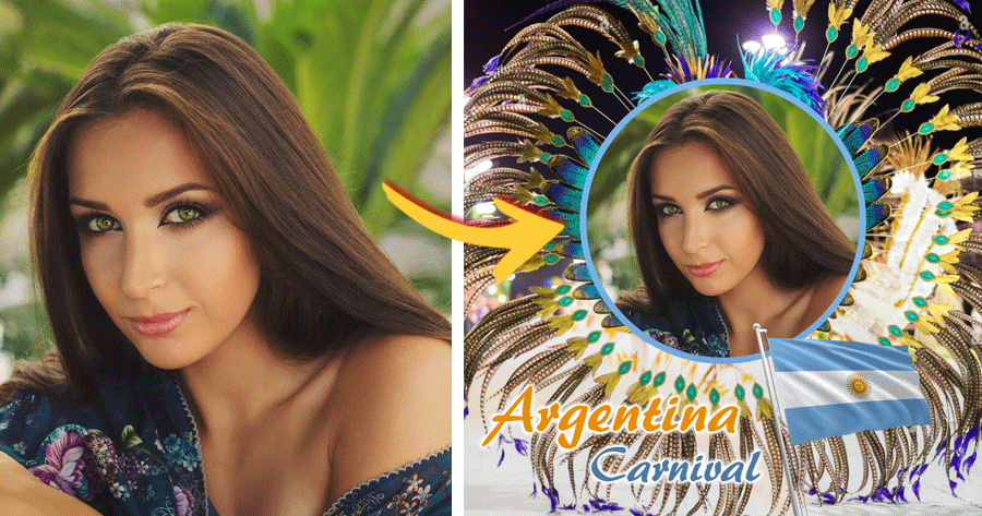 Personalize Your Photo To Honor Carnival In Argentina!