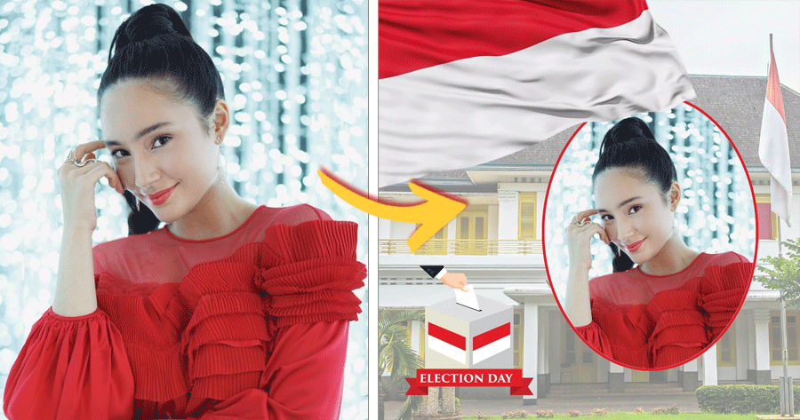 Rayakan Hari Pemilihan Umum Indonesia Dengan Foto Bendera!
