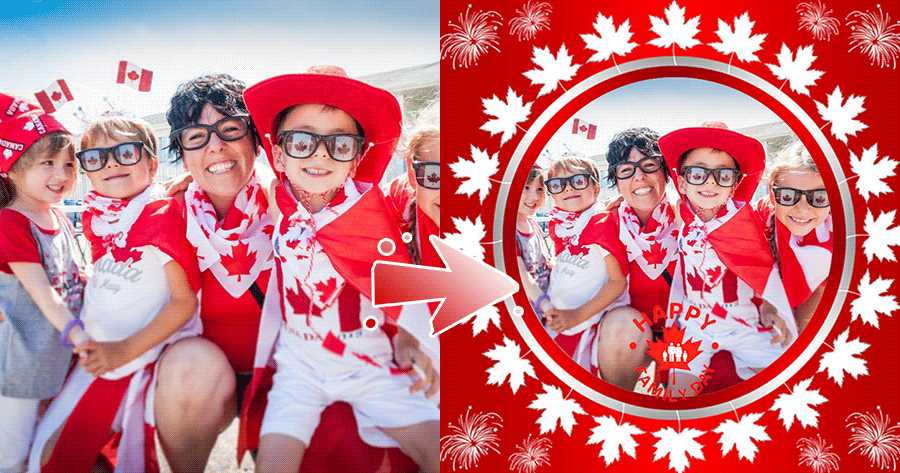 Celebrate! Generate Canadian Family Day Photo Frames For You For Free