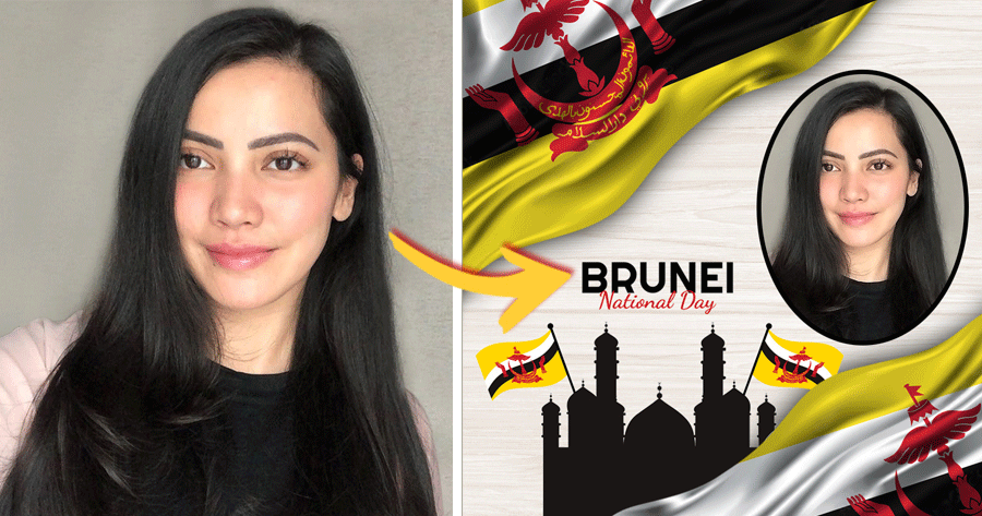 Frame Your Photo For National Day With Brunei Flag!
