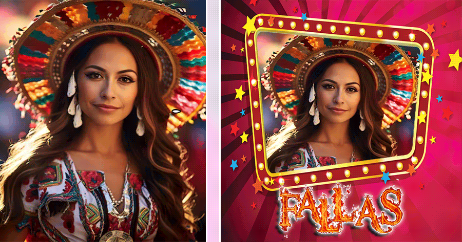 Capture The Tradition Of Fallas With Festive Frame