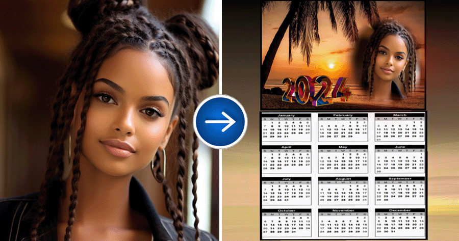 📆 Add Your Photo For Free To Lucky Calendar 2024!