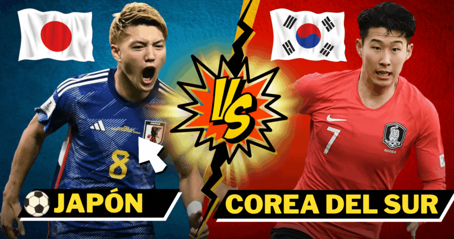 Jap&oacute;n Vs. Corea Del Sur | Elige Tu Equipo Favorito Y Muestra Con Orgullo Tu Pasi&oacute;n Por El F&uacute;tbol 🏆⚽💥