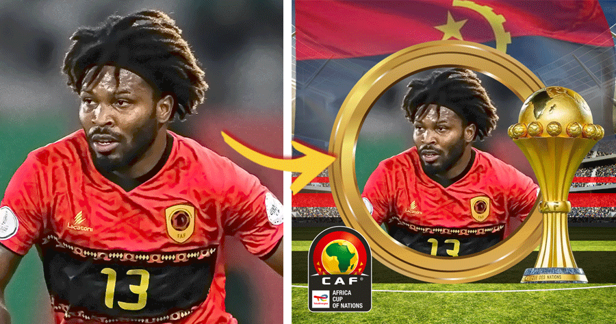 Moldure sua foto para apoiar Angola na Copa da &Aacute;frica!