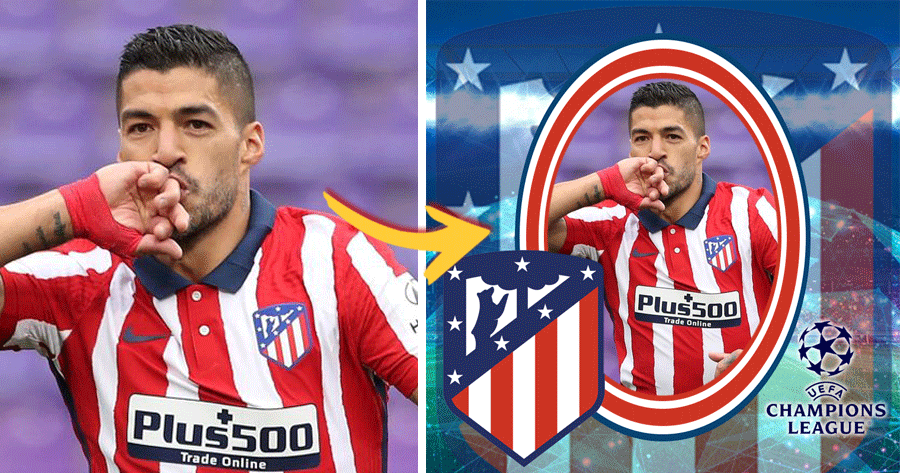 Machen Sie ein UCL-Foto, um Atl&eacute;tico De Madrid zu unterst&uuml;tzen!