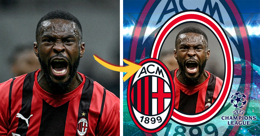 Machen Sie ein UCL-Foto zur Unterst&uuml;tzung von AC Milan!