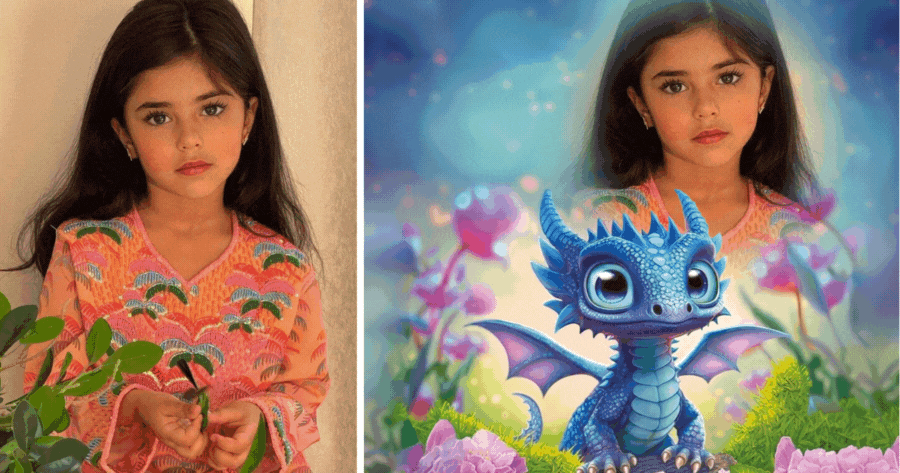 🐉 Customize Your Dragon Year Photo For Good Luck